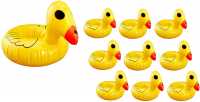 10er Set Ente Getränkehalter / Dosenhalter / Bier Dosen / Halter Pool Party / Sommer Deko - 15CM