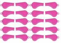 100 Trillerpfeifen in pink für Veranstaltungen, Streuartikel oder Mitbringsel