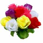 288x Rosenknospen Rosen Kunstrose Kunstblume 2-4fach sortiert kurzstielig ca 16 cm